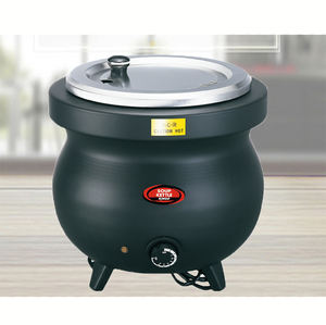 หม้อซุปสองชั้นไฟฟ้าสำหรับต้มซุปและน้ำเชื่อมทำจากโรงงานในจีนบุฟเฟ่ต์โรงแรมมีความจุสูง - Product Image 1