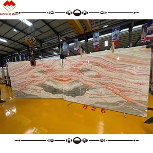 Tấm Đá Mã Não Nhiều Màu Đỏ Phù Hợp Với Sách Nền Đá Đánh Bóng Tường Đá Cẩm Thạch Mã Não Màu Vàng Giá Tốt - Product Image 3