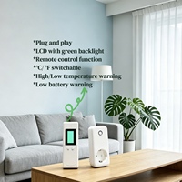 Thermostat intelligent sans fil de conception moderne pour la maison, contrôle de la température, 15 ans de garantie du fabricant, chauffage et refroidissement électriques.