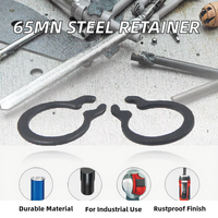 Black Oxide 65Mn External Circlip for Shaft Retaining Anti Loosening Lock Ring Motor Gear Bearing Axial Positioning Fastener