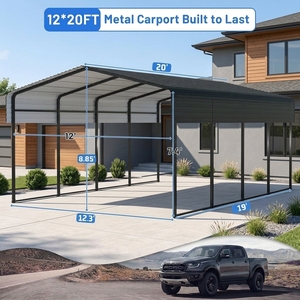 Abri de <span class=keywords><strong>voiture</strong></span> industriel en acier 12x20, bâtiment de <span class=keywords><strong>garage</strong></span> métallique sur mesure, vente en gros, fabricant de abris de <span class=keywords><strong>voiture</strong></span> de haute qualité - Product Image 4