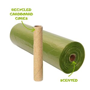 Sacs à déjections canines écologiques en rouleau grand format, recyclables, anti-fuites et biodégradables pour chiens - Product Image 2