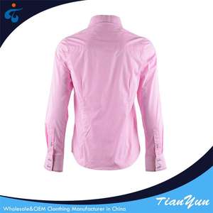 Boa Qualidade Atacado Plain Tingido Suave Eco-friendly Fotos de Camisa <span class=keywords><strong>Formal</strong></span> Senhoras - Product Image 2