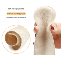 Semelles intérieures invisibles en PU pour enfants, rehausseurs de hauteur avec soutien de la voûte plantaire, coussinets de talon en gel lavables, inserts ajustables pour corriger les différences de longueur des jambes
