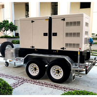 Groupe électrogène diesel mobile sur remorque 80 kVA 110 kVA 150 kVA, Groupe électrogène diesel 400 kVA, Prix, Leroy Somer, Démarrage automatique, ATS, Silencieux, 1800 tr/min