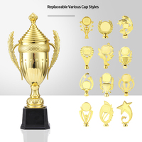 Trophée de sport en plastique personnalisé 2025 JZ Factory – Vente en gros – Coupe de récompense pour basketball, volleyball, football – Trophée couronne sportive