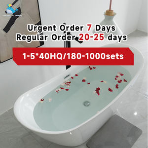 <span class=keywords><strong>Baignoire</strong></span> en acrylique Kinglauren 100-170cm couleur marbre blanc autoportante Texture luxueuse standard ue avec drain pour salle de bain - Product Image 3