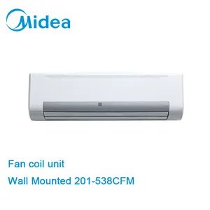 Midea supply hot sale fcu 500CFM 4.01kw Wall Mounted Series Low noise 3-speed fan motor 220-240v fan coil units for Residential