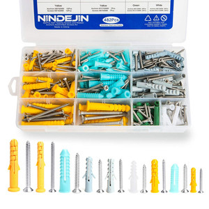 Kit de 482 vis autoperceuses en acier inoxydable et plastique M6, vis d'ancrage pour cloisons sèches, boîte de vis à haute capacité de charge - Product Image 2