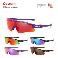 Lunettes de cyclisme haute définition coupe-vent demi-cadre pour adultes, lunettes de sport professionnelles anti-UV, lunettes de soleil pour marathon