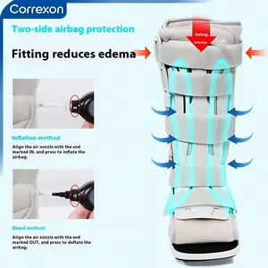 Tıbbi Pnömatik Hava Destekli Bot Ayakkabısı Ayarlanabilir Yükseklik Ortopedik Ayak Bileği Kırığı Desteği OEM Düşük Minimum Sipariş Adedi CE <span class=keywords><strong>FDA</strong></span> Onaylı - Product Image 5