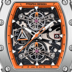 Pagani thiết kế 2024 New 40mm Thùng Hollow thời trang người đàn ông giản dị của thạch anh Đồng hồ Sapphire thủy tinh thạch anh Đồng hồ Chronograph đồng hồ - Product Image 2