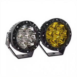 Nouveau projecteur de travail LED 5 pouces de haute qualité 35W 9-32V pour Jeep et camion, feux de conduite LED auto en aluminium blanc/ambre - Product Image 3