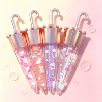 Vente en gros de gloss à lèvres végétalien mignon et longue tenue, base pour gloss à lèvres, fournisseur de marque privée, emballage personnalisé aux fruits, soin des lèvres pour enfants, huile à lèvres brillante