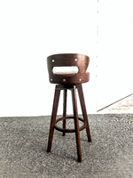 Tabourets de bar hauts de gamme, style européen luxueux, en bois, modernes, pour comptoir de salle à manger commerciale