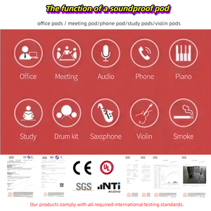 Pod Noise Reduce Private Silence Office Pods Multiple Person Office Meeting Pods Booth Office Meeting Booth Soundproof Pod - Product Image 6