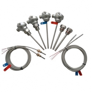 <strong>rtd</strong> pt1000 DN15 heat meter temperature <strong>sensor</strong> 4 wire type silicon cable - Product Image 2