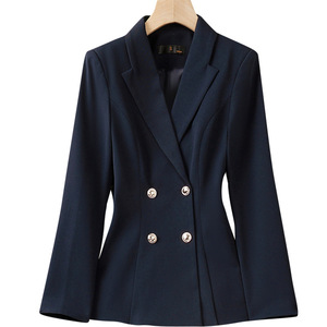 Women's Suit Set Polyester Worsted Full Sleeve Slim Fit Blazer Professional Office Lady Spring Anti-Wrinkle - Product Image 5