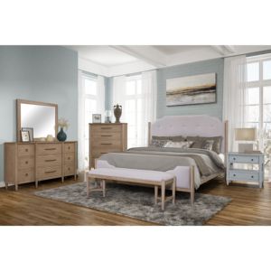 <b>Open</b> Nightstand Ocean Finish 2 Drawers <b>Storage</b> Drawer <b>Unit</b> - Product Image 2