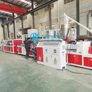 Machine d'extrusion de profilés multifonctionnels en PVC, WPC, <span class=keywords><strong>polystyrène</strong></span> pour cadres de portes creux, architraves, encadrements et jambes, avec double vis motorisée - Product Image 4