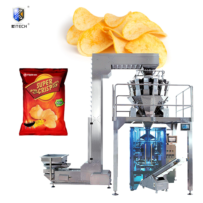 Multi-tête Automatique Poche Popcorn Riz Soufflé Machine à Emballer