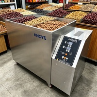 Machine à torréfier les cacahuètes électrique, four à tambour commercial pour noix, graines de soja et céréales