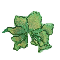 Applique florale brodée de sequins |   Patch floral brodé 3D artisanal pour la décoration de robes et de vêtements