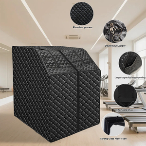Salle de sauna infrarouge lointain à chaleur sèche en carbone ZT Design, demi-corps debout, 1500W, réglage de la température de 25 à 80°C, pour utilisation en extérieur - Product Image 6