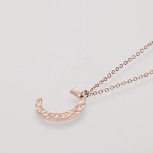 إيمانكو بساطتها قلادة على شكل قمر قلادة قرن قلادة سلسلة ربط مجوهرات للنساء قلادة عصرية من الفولاذ المقاوم للصدأ - Product Image 4