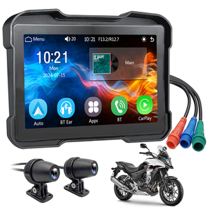 Pantalla Táctil Inalámbrica de 5 Pulgadas con Bluetooth, Resistente al Agua IP65, Carplay, Android Auto, Mirror Link, Navegador <span class=keywords><strong>GPS</strong></span> con Mapas Mundiales <span class=keywords><strong>para</strong></span> - Product Image 1