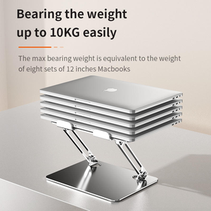 Soporte para Portátil de Acero al Carbono, Ergonómico y Ajustable, Compatible con Air, Pro, Dell, HP, <span class=keywords><strong>Lenovo</strong></span> - Product Image 4