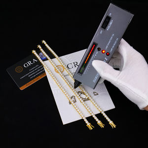 สร้อยข้อมือเทนนิสเงินแท้ 925 ชุบทอง 18K ประดับเพชรโมอิสซาไนต์ทรงบริลเลียนต์ 4 มม. รับรองโดย GRA ขายส่ง เหมาะสำหรับเป็นของขวัญ - Product Image 3