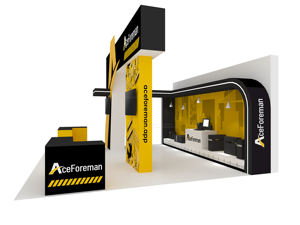 דוכן התערוכה דוכן סטנד 20ft x20ft מודולרי אלומיניום מודולרי אלומיניום מודולרי מותאם אישית באופן מלא עבור תערוכות מסחר - Product Image 6