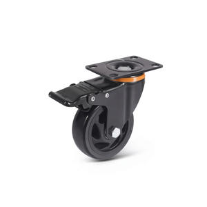 32mm Grey Rubber Polyurethane Steel Heavy Duty Furniture Casters Friction Stem Office Chair Stool Silent Operation Anti Scratch - Product Image 1