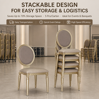 Chaises de restaurant de luxe nordique, différents modèles, chaise de mariage de luxe, chaise de salle à manger crème avec pieds dorés