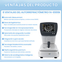 Autorrefractómetro de Alta Calidad FA-6500K con Certificación CE