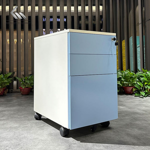 Bán Buôn Nội Thất Văn Phòng Di Động Bệ 3 Ngăn Kéo Kim Loại Tủ Thép Di Động Tập Tin Bệ Di Chuyển Tủ Hồ sơ - Product Image 2