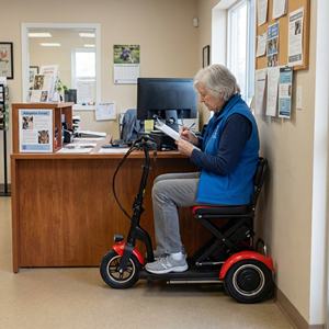 Scooter électrique léger et auto-équilibrant, facile à ranger, idéal pour le bénévolat dans les refuges pour animaux - Product Image 6