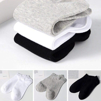 10 paires de chaussettes de bateau en Polyester pour hommes nouveau Style noir blanc gris hommes d'affaires bas doux respirant été pour homme