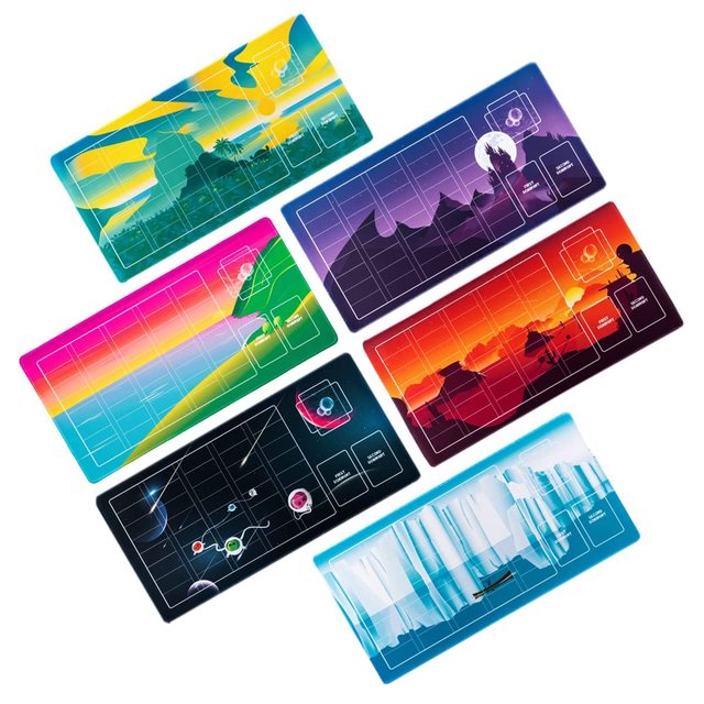 Gaming Area Rug Playmats, Game Mat for Doomlings Card Game - Includes 6 Unique Designs (Pack of 6)