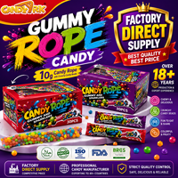 Permen Gummy Drop Rasa Asam Lembut Kenyal yang Laris Manis, Dapat Disajikan dengan Selai Gel Asam, Permen Unik, OEM Label Pribadi