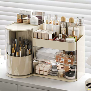 Boîte de rangement cosmétique de bureau en plastique transparent, type tiroir, pour produits de <span class=keywords><strong>soin</strong></span> de la peau, <span class=keywords><strong>maquillage</strong></span> <span class=keywords><strong>et</strong></span> organisation des articles de toilette - Product Image 5