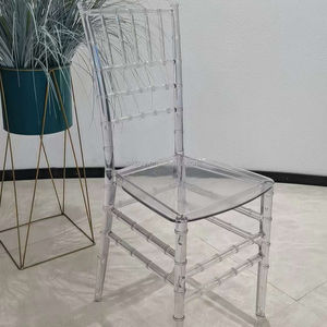 Toptan otel istifleme plastik reçine kristal şeffaf parti olay napolyon Tiffany akrilik temizle Chiavari düğün sandalyesi - Product Image 2