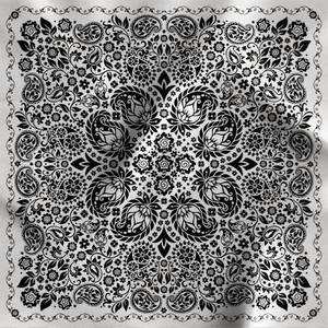Foulard in Seta 90x90, Bandana Personalizzata, Sciarpe in Seta con Motivi del Patrimonio Culturale per Viaggiatori Globali e Amanti dell'Arte - Product Image 4
