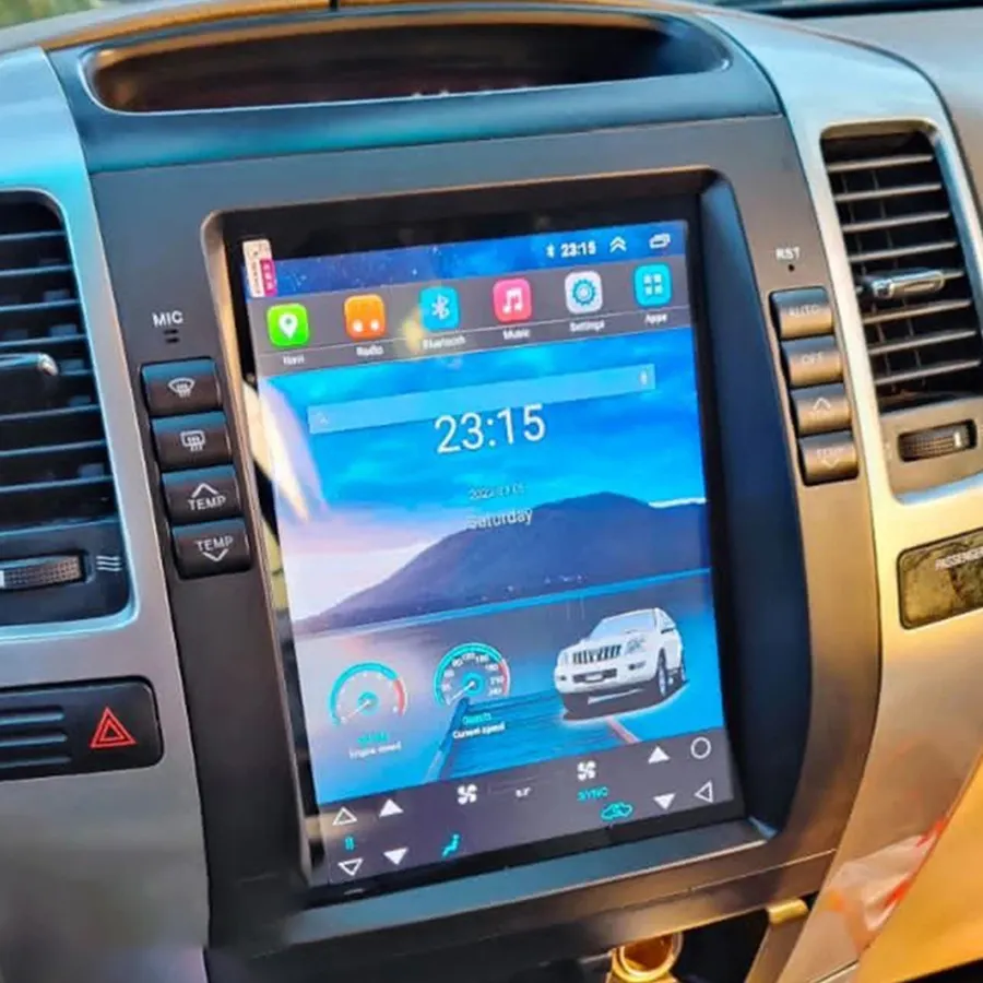 Автомобильный мультимедийный видеоплеер с 128 Гб для Lexus GX470 Toyota Prado Lc120 2002 - 2009 Tesla IPS экран GPS 2din 4G Android 13