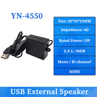 Amplificateur de puissance 4550 50x45mm, haut-parleur actif 4Ω 5W, dispositif d'amplification externe pour ordinateur, alimentation USB, fabrication sur mesure, ROHS
