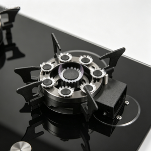 Estufa con Placa Vitrocerámica Integrada de 4 Quemadores a <span class=keywords><strong>Gas</strong></span> y 1 Eléctrico, Encendido Electrónico, Multifuncional, Calentamiento Rápido para Uso Doméstico - Product Image 6