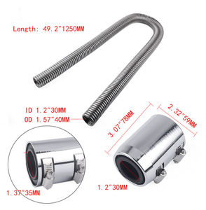 2024 vente chaude 36 "raccords de sortie d'eau <span class=keywords><strong>radiateur</strong></span> en acier inoxydable <span class=keywords><strong>Kit</strong></span> de tuyau d'eau de refroidissement Flexible - Product Image 5