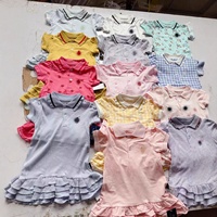 Nouvelle Collection Été 2025 – Robe Courte Décontractée en Coton à Volants et Rayures Style Western pour Filles – Vêtements Enfant en Gros