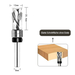 <span class=keywords><strong>Fraise</strong></span> à rainurer à compression, tige <span class=keywords><strong>de</strong></span> 8 mm, motif en spirale, <span class=keywords><strong>fraise</strong></span> à rainurer pour le travail du bois CNC, bordure - Product Image 5